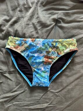 Arena Men's Blue Multicolor Swim Briefs